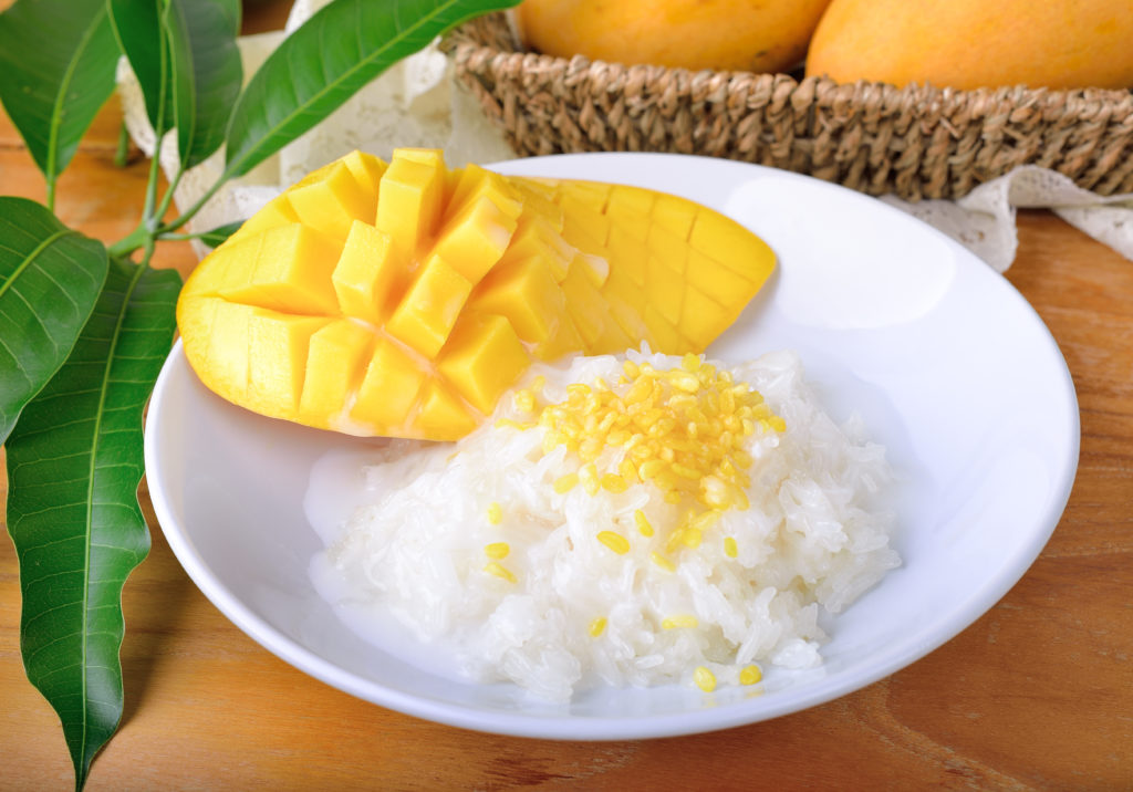 Khao Niew Ma Muang : Riz gluant à la mangue